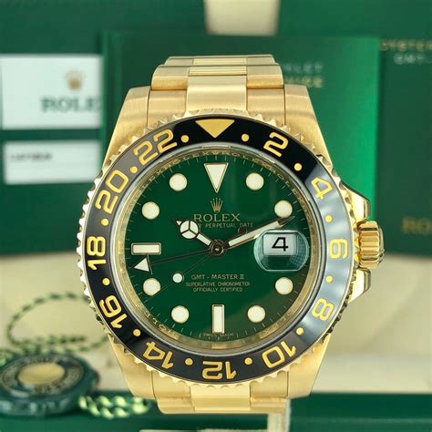 rolex gmt master oro e verde|rolex gmt master ii manual.